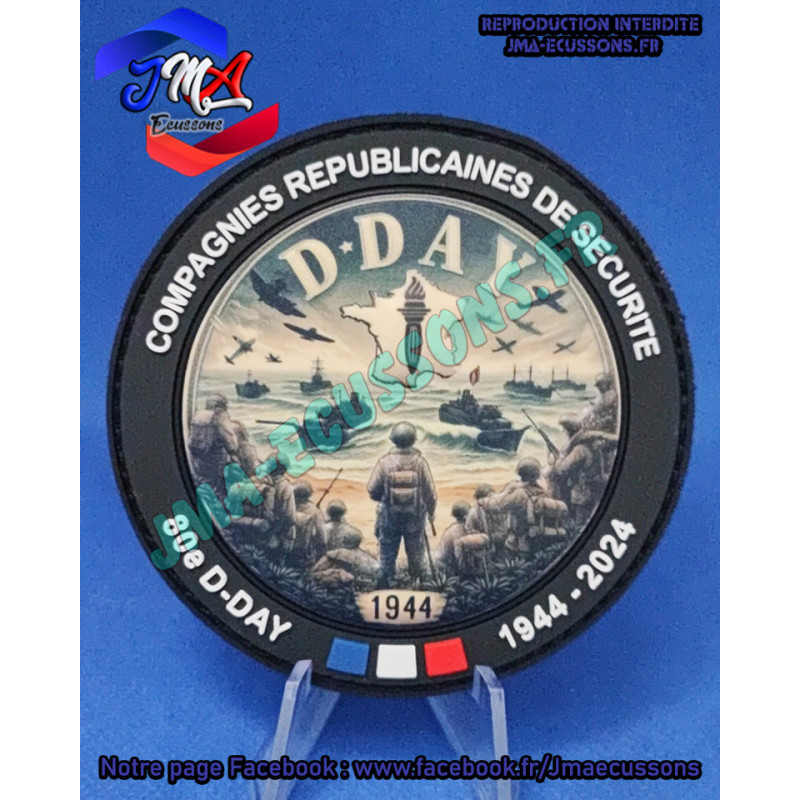 Ecusson PVC 3D Impression D-DAY 80eme CRS