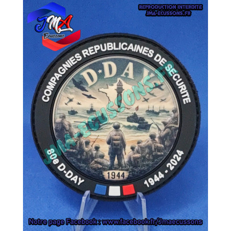 Ecusson PVC 3D Impression D-DAY 80eme CRS