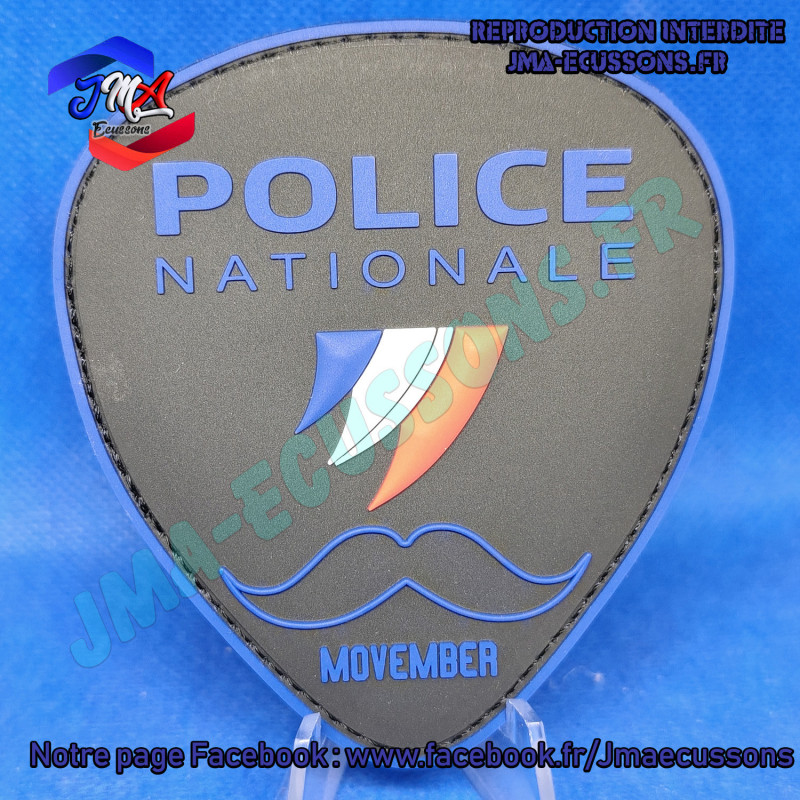 Ecusson Movember Police Nationale