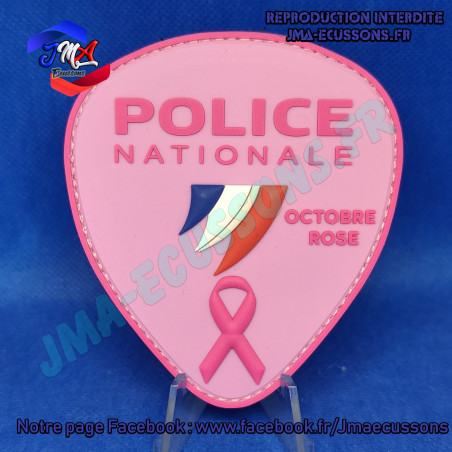 Ecusson Octobre Rose Police Nationale
